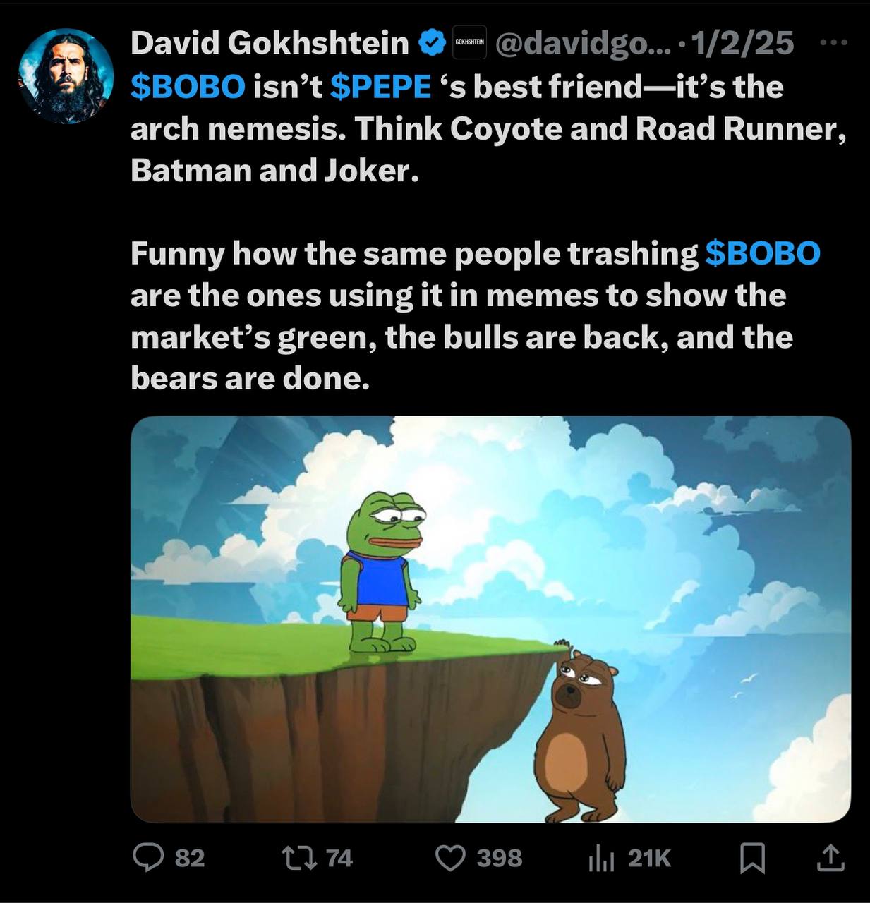 david gokhshtein posts bobo