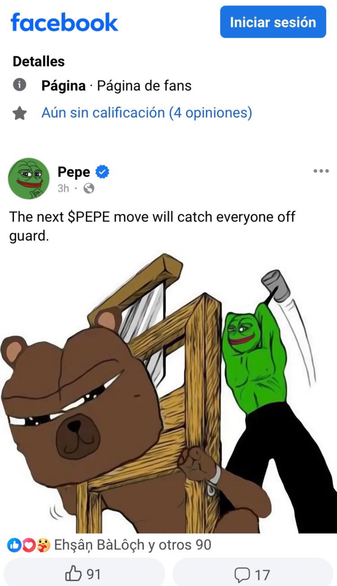 pepe posts bobo on facebook